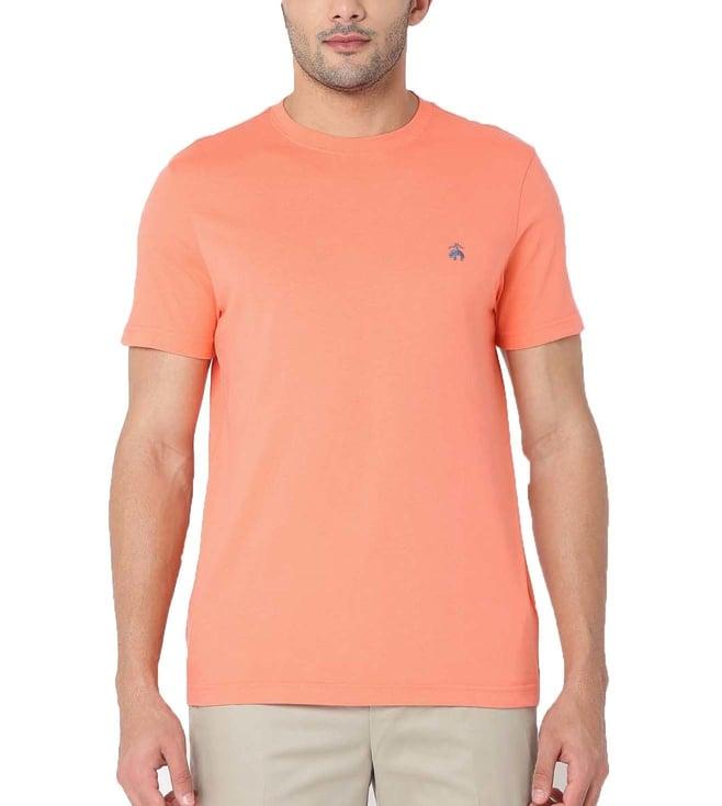 brooks brothers orange slim fit t-shirt