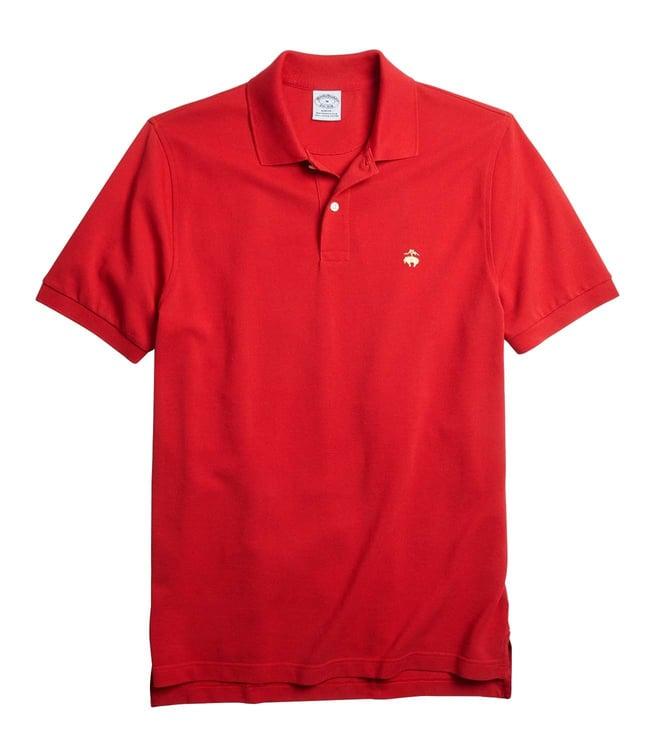 brooks brothers red supima stretch slim fit polo t-shirt