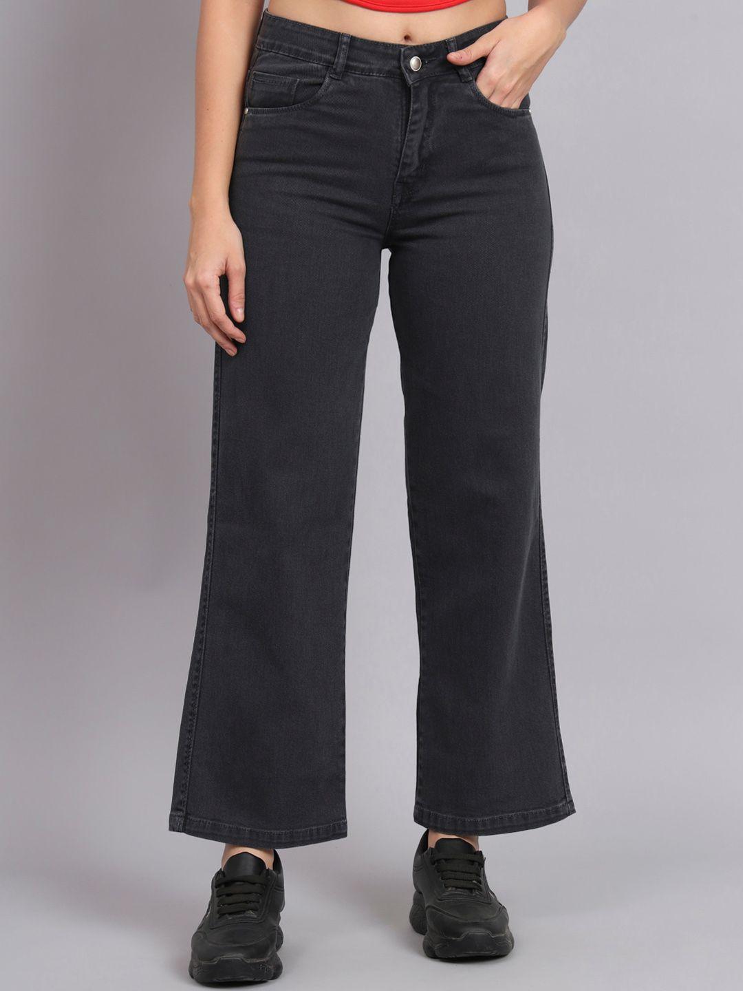 broowl women hottie straight fit cotton jeans