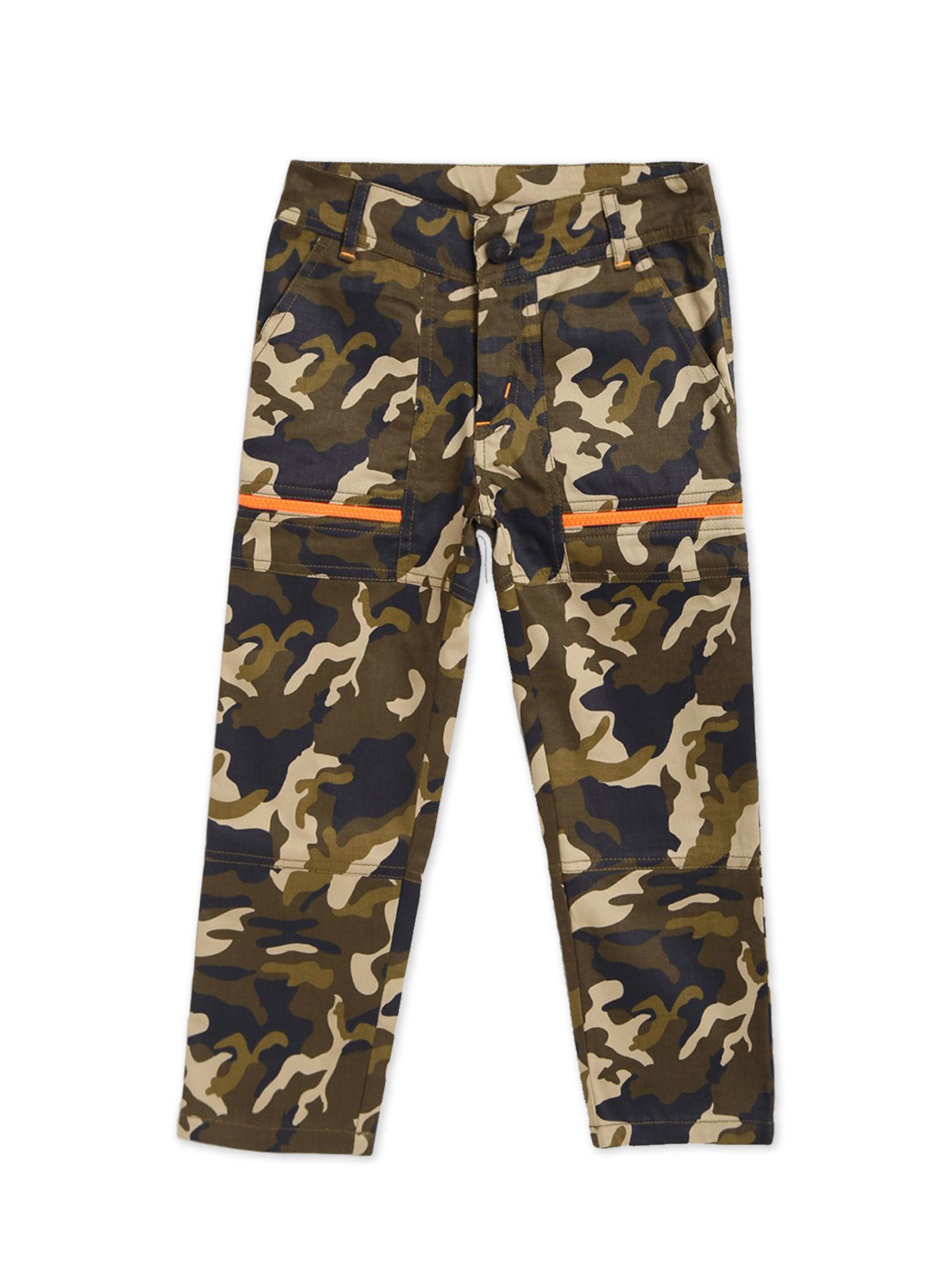 brown camouflage trouser
