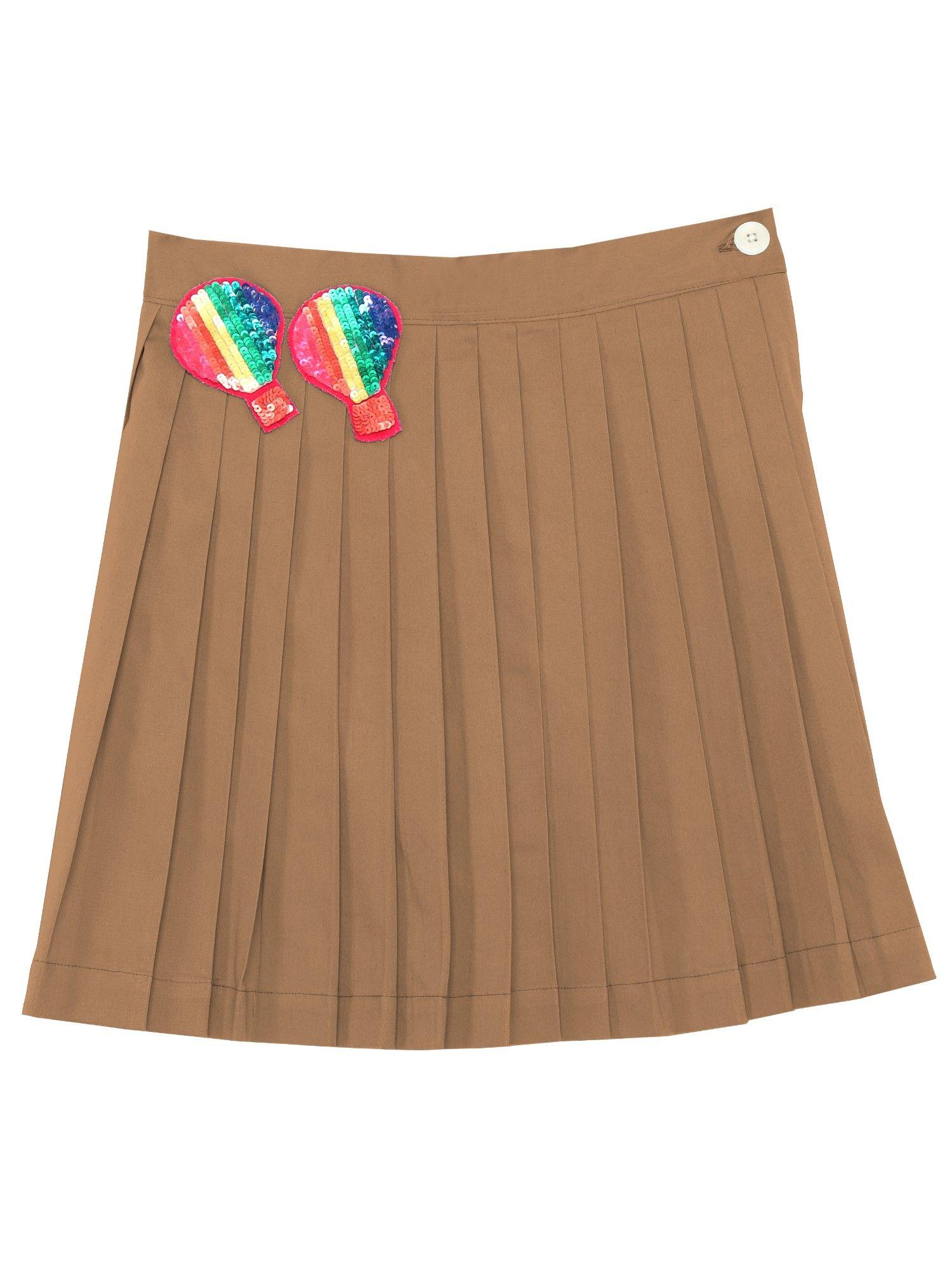 brown embellished madeline skirt