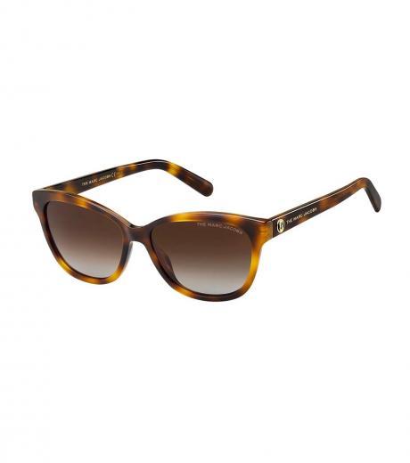brown gradient cat eye sunglasses