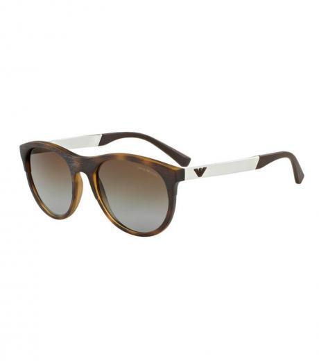 brown havana round sunglasses