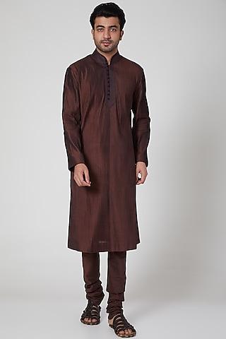 brown kurta set