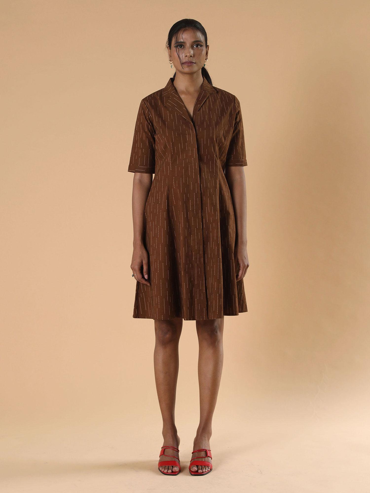 brown the nirvuti dress
