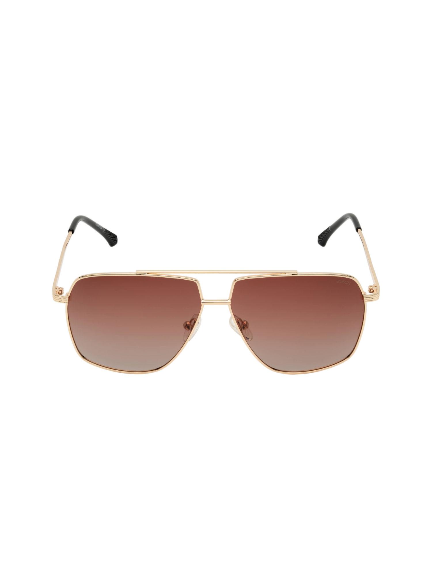 brown - rectangle shape sunglasses - kst 22822
