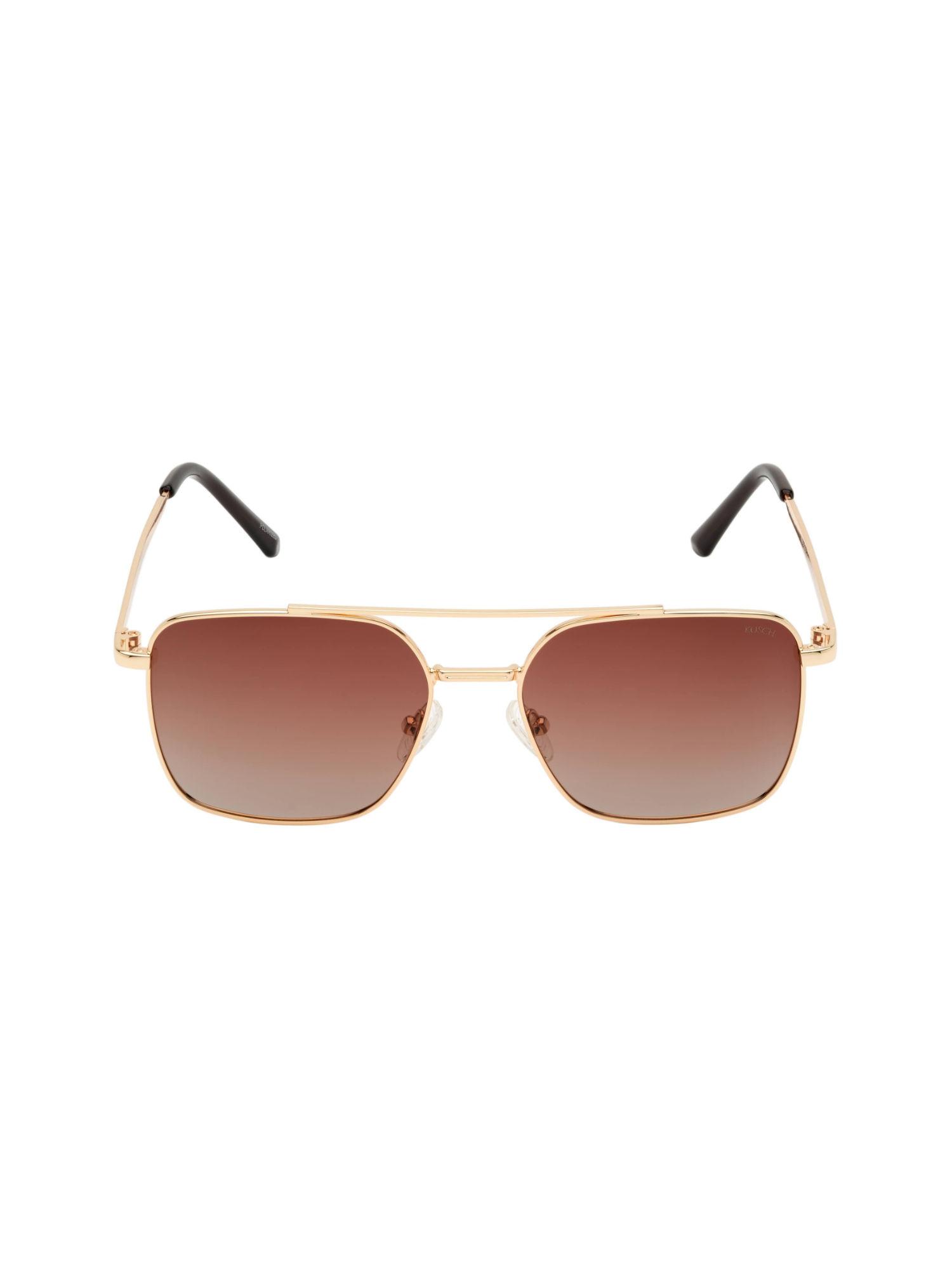 brown - rectangle shape sunglasses - kst 22827