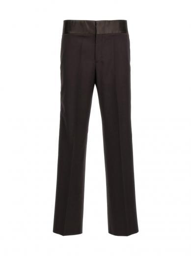 brown band details pants