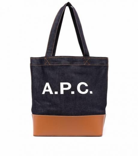 brown brown axel cotton shopping bag