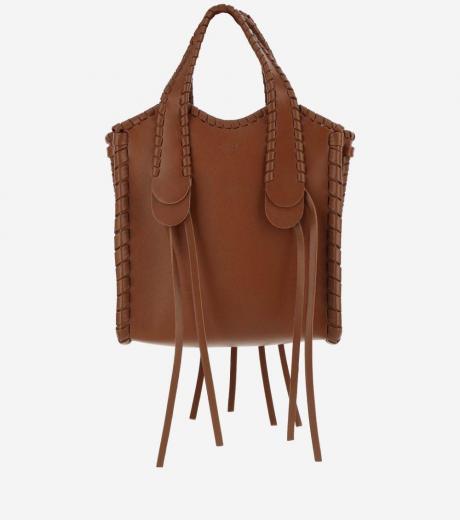 brown brown mony tote bag