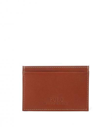 brown burnished card holder