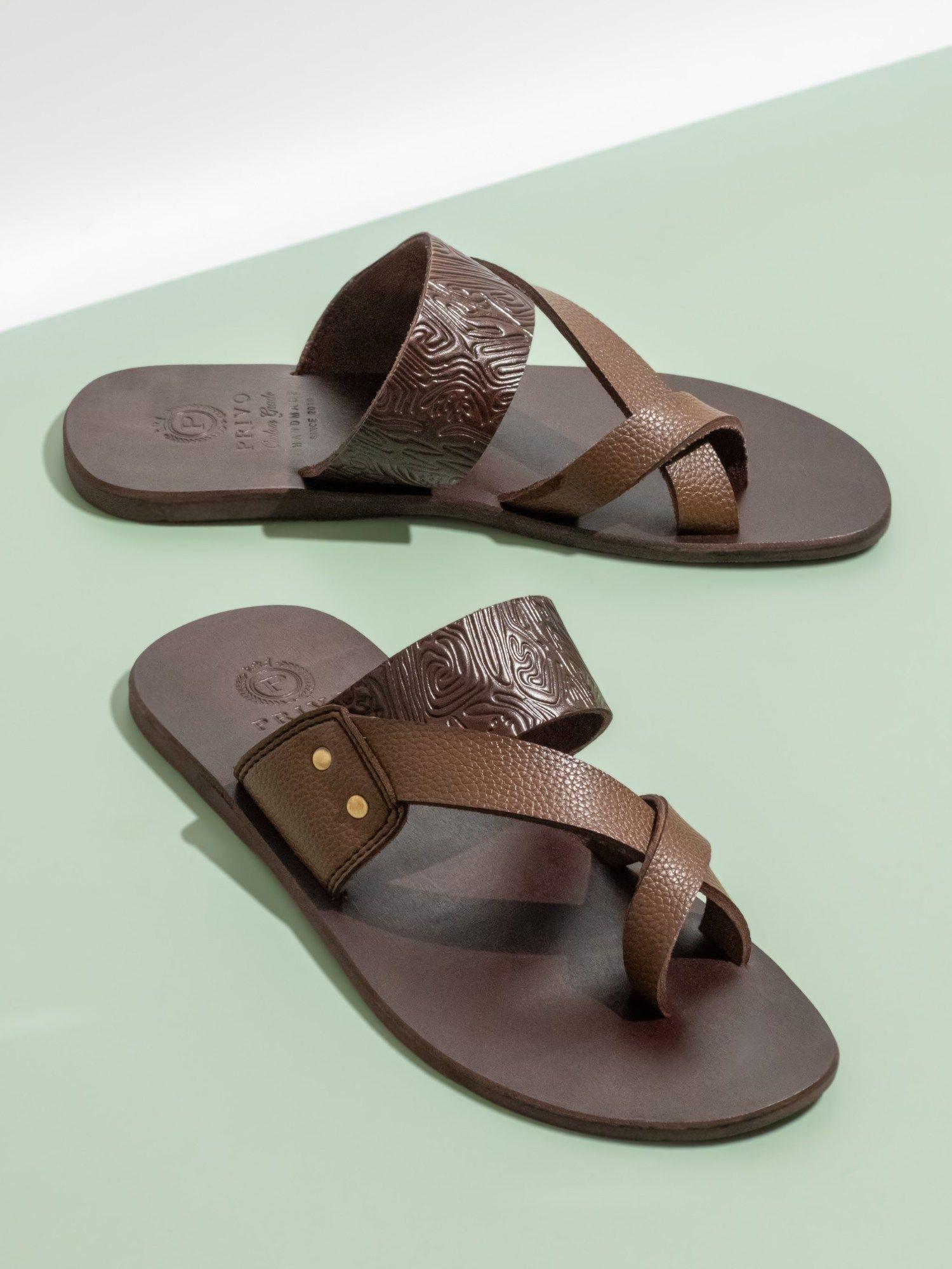 brown casual sandals