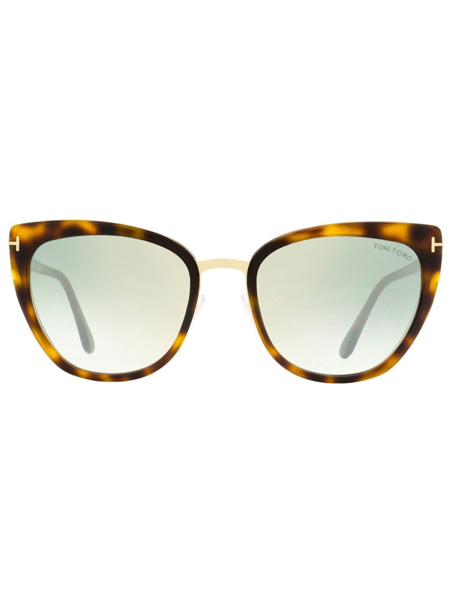 brown cat eye sunglasses - ft0717 57 53q