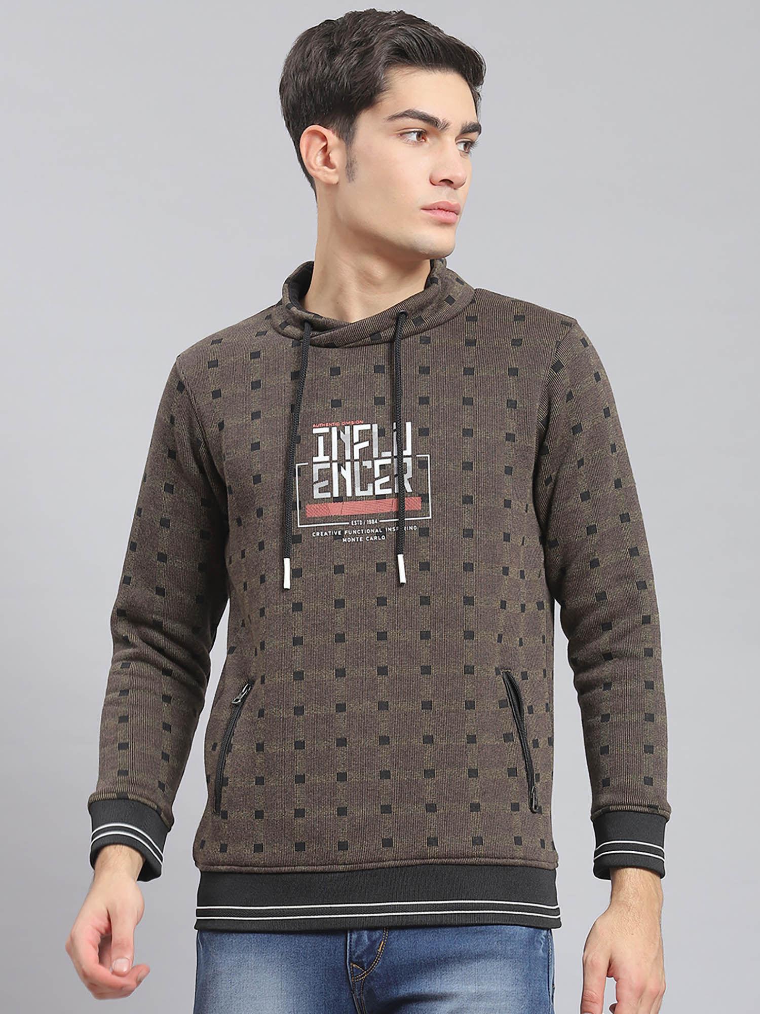 brown check sweatshirt