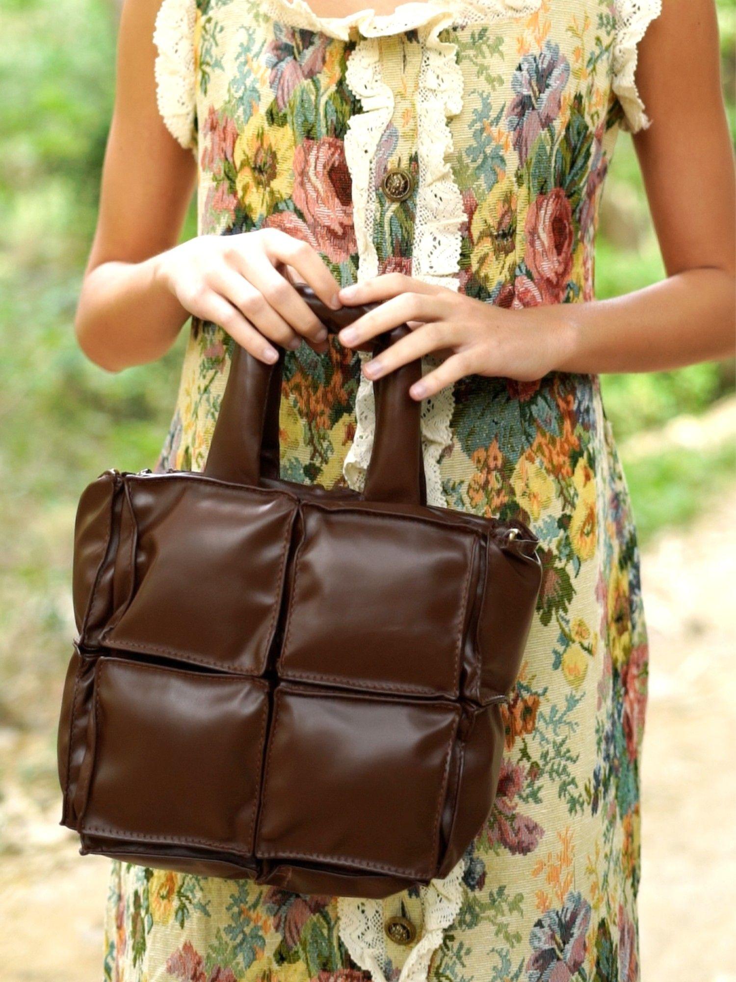 brown chocolate handbag