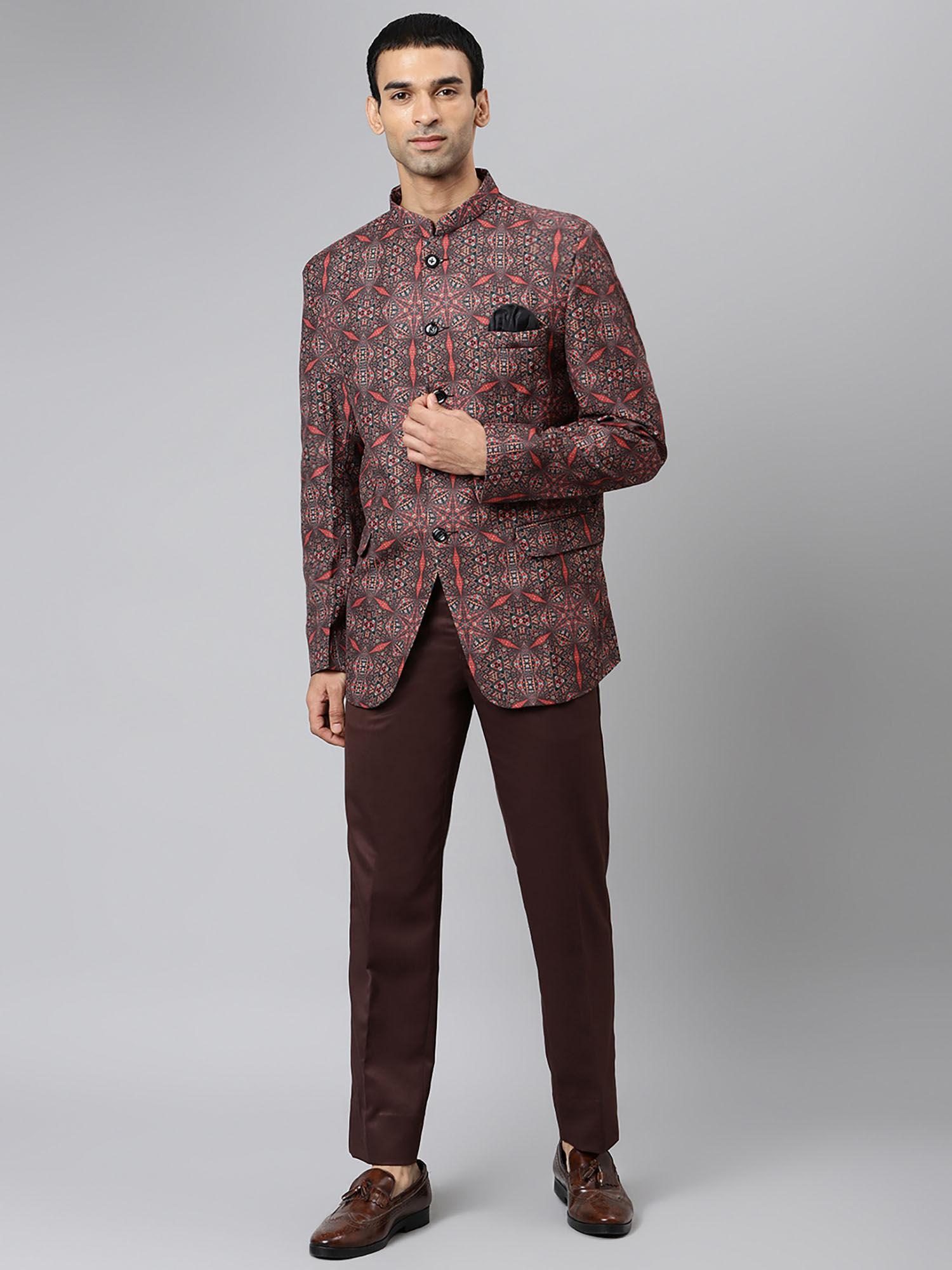 brown coat suit (set of 2)