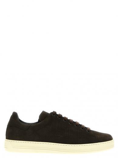 brown coconut nubuk sneakers