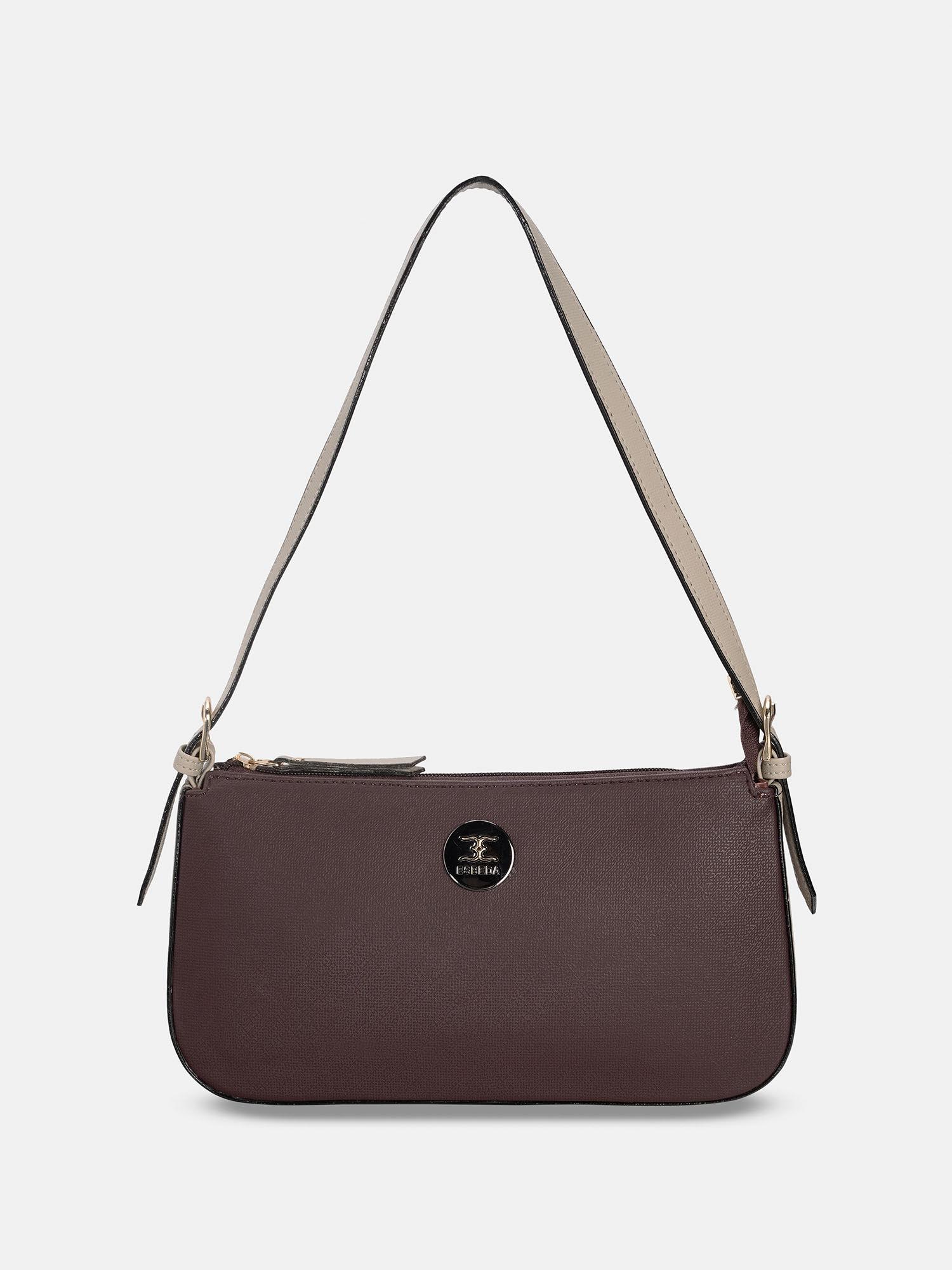 brown color classic draymilk handbag for women (m)