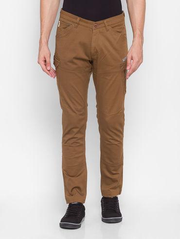 brown cotton mens trouser
