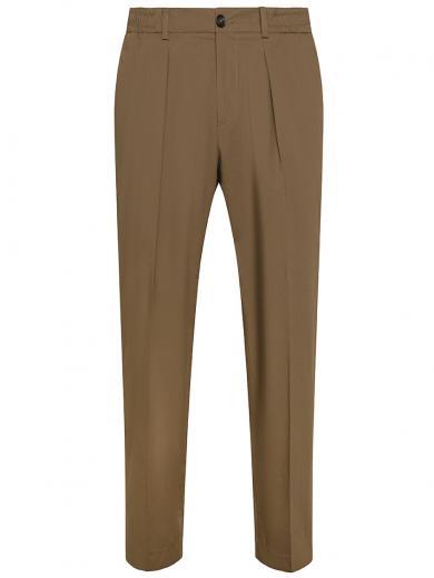 brown elastic pants