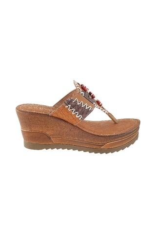 brown embellished casual women sandal