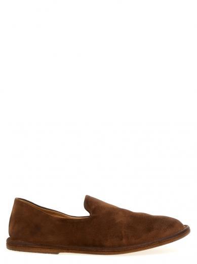 brown filo loafers