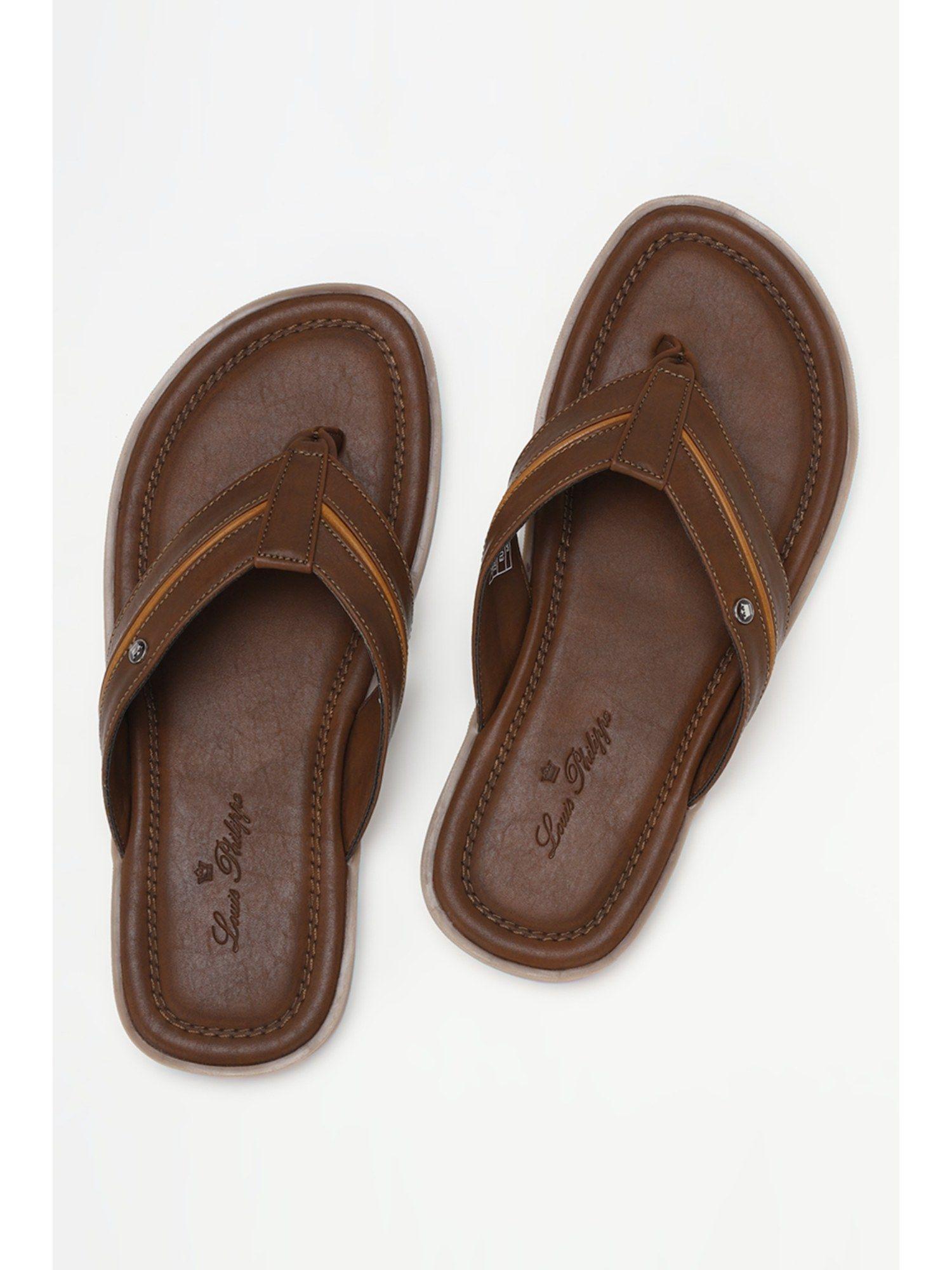 brown flipflops