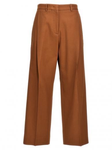 brown gabardine trousers