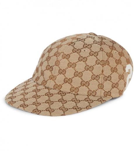 brown gg supreme cotton baseball cap