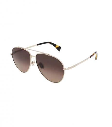 brown gradient pilot sunglasses