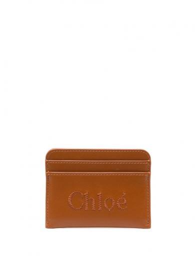 brown leather credit card case