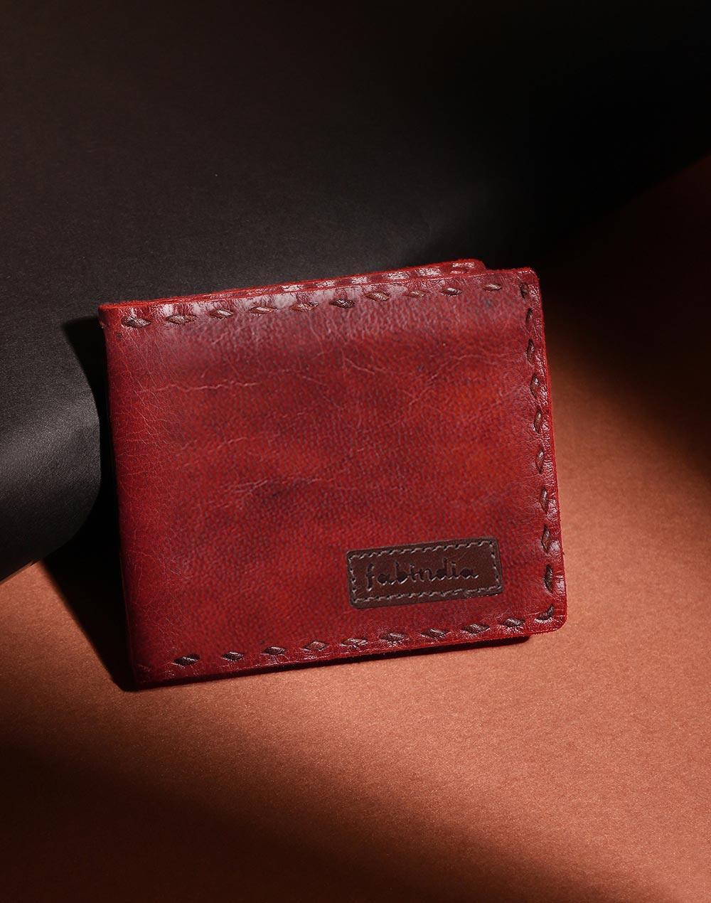 brown leather wallet