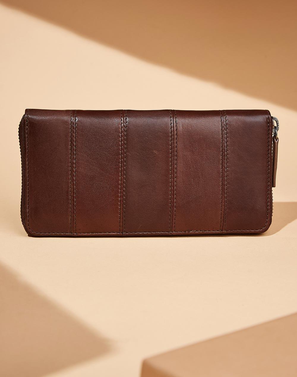 brown leather wallet