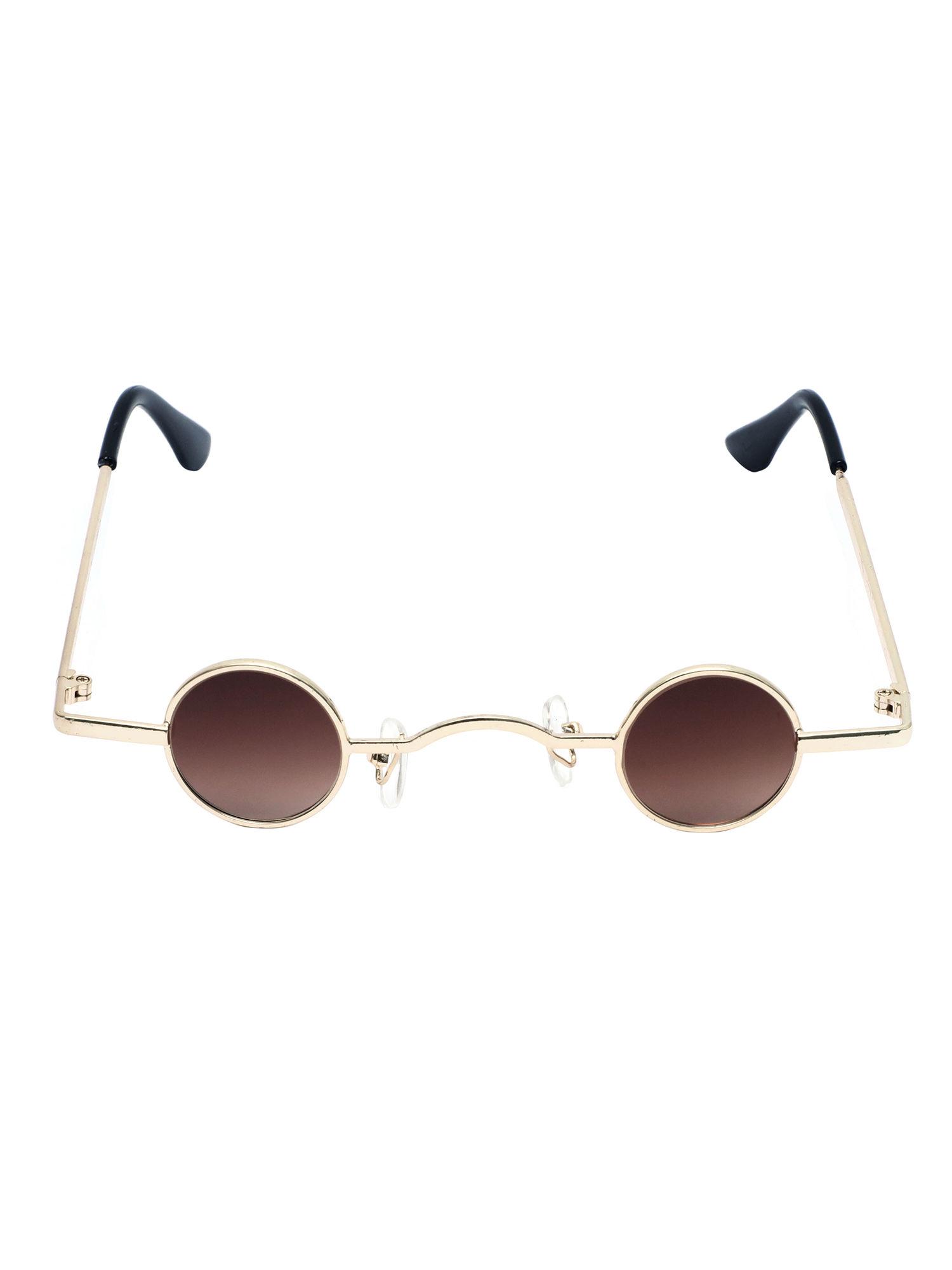 brown lense gold frame metal sunglasses 71_gold_brown