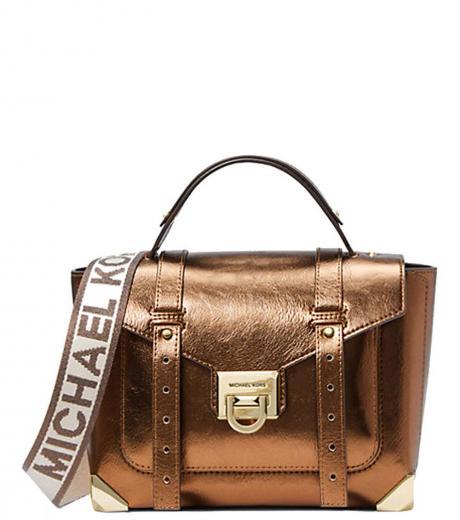 brown manhattan small satchel