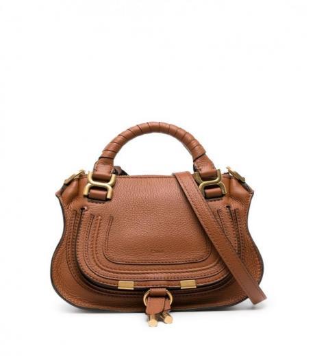 brown marcie leather handbag