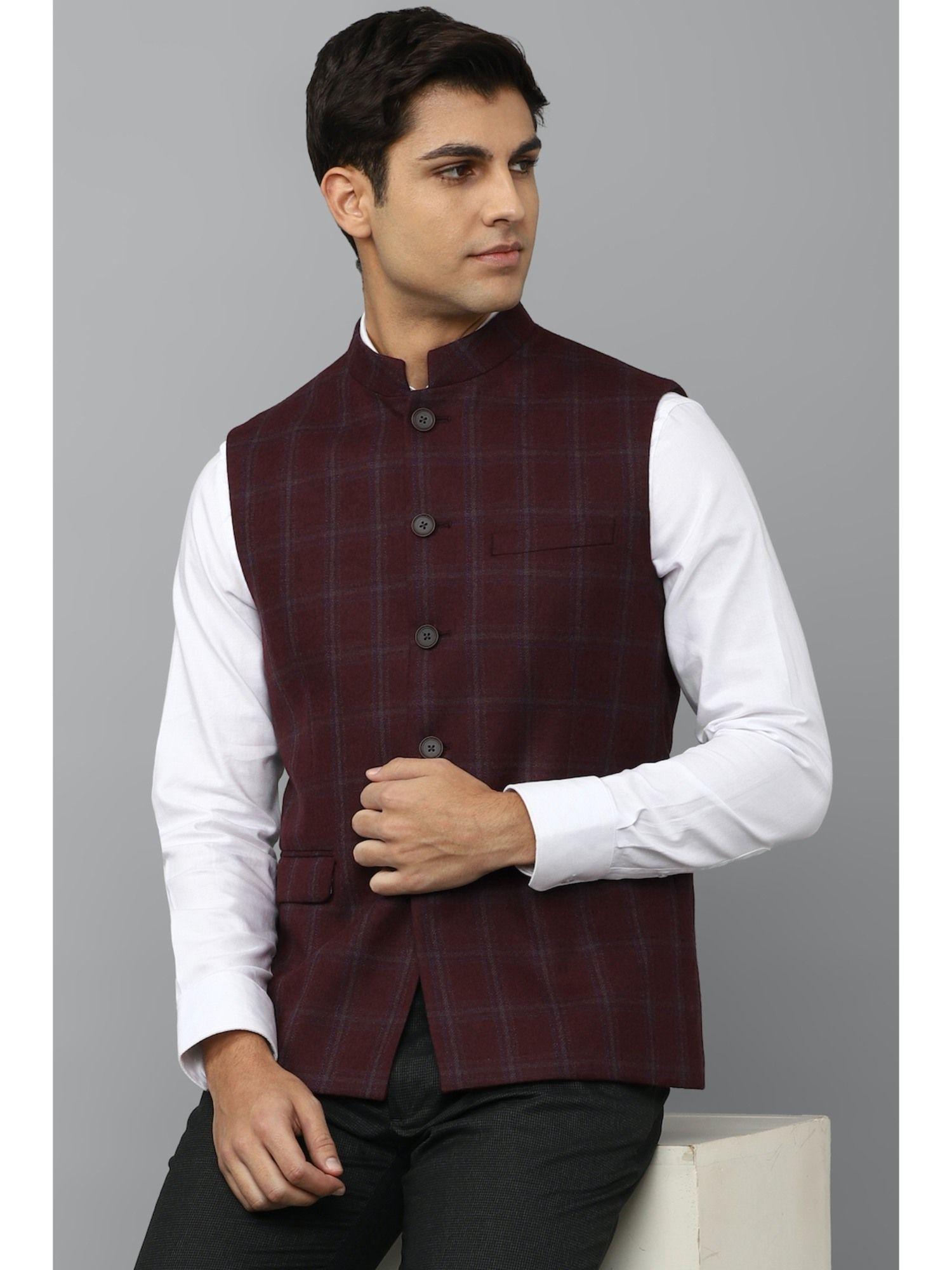 brown nehru jacket