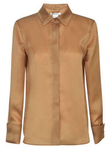 brown organza shirt