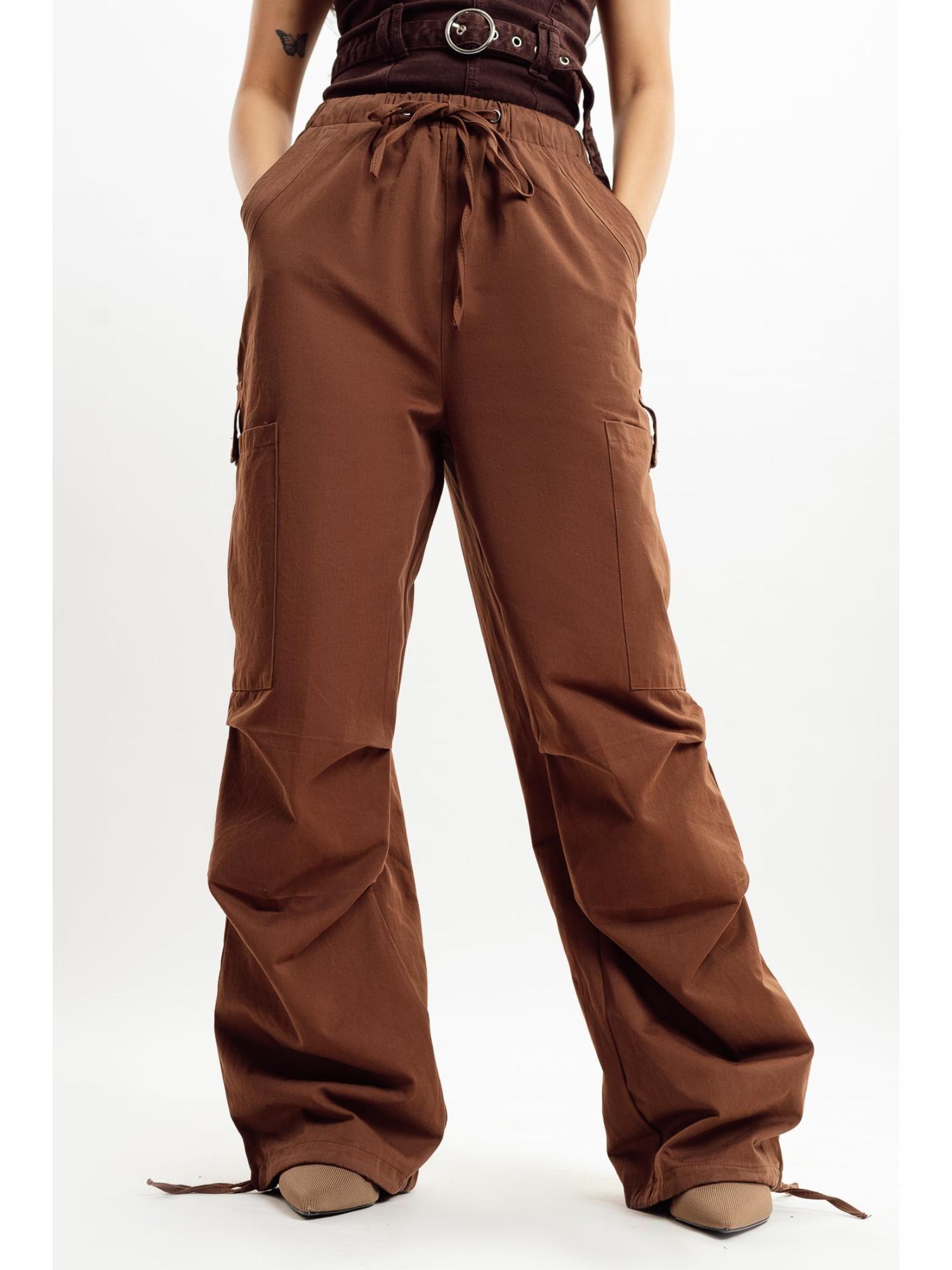 brown parachute cargo pant