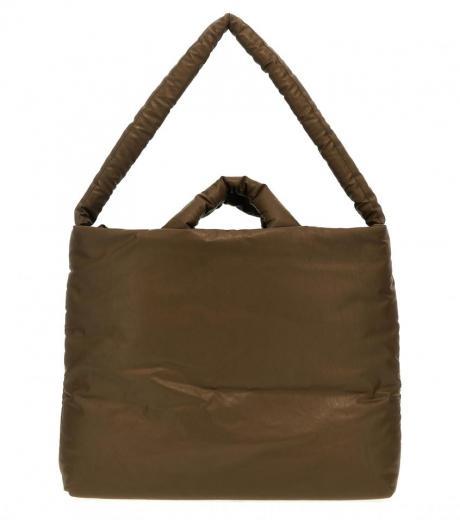 brown pillow medium shopping bag