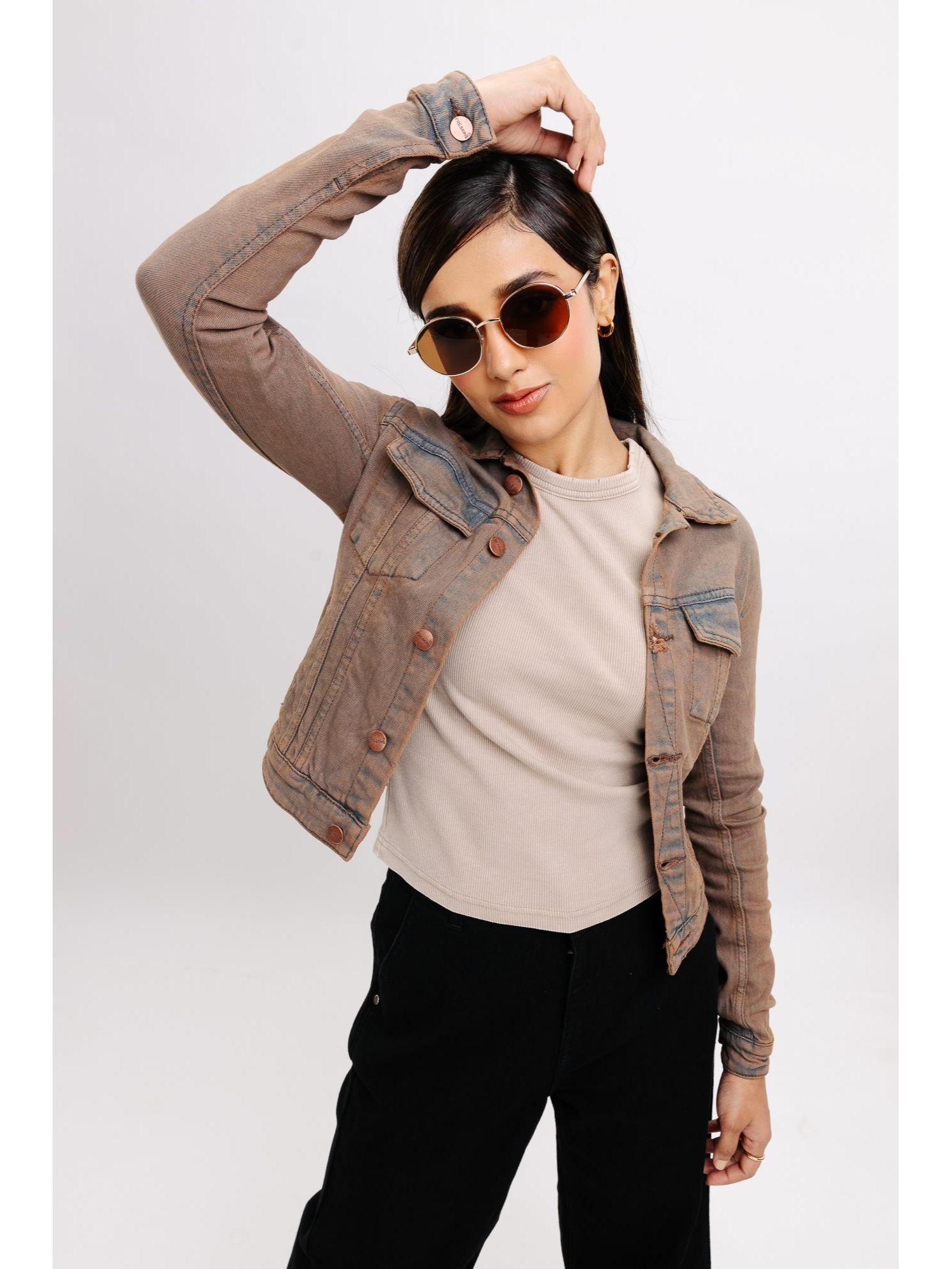 brown play stretch jacket