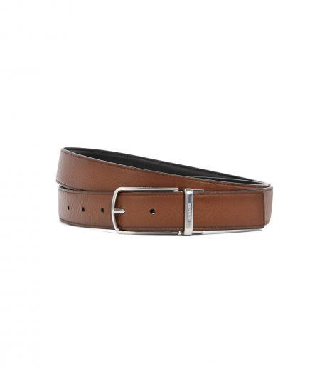 brown reversible cut to size belt