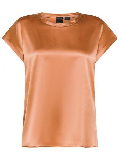 brown satin top