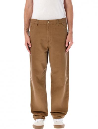 brown single knee pant