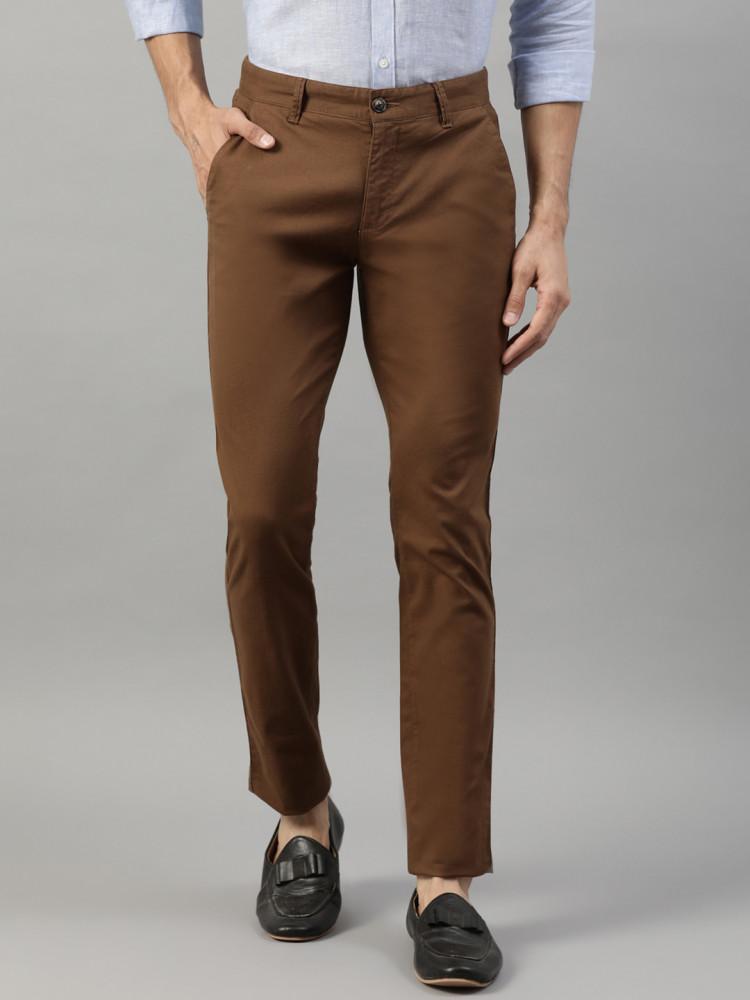 brown slim fit trouser