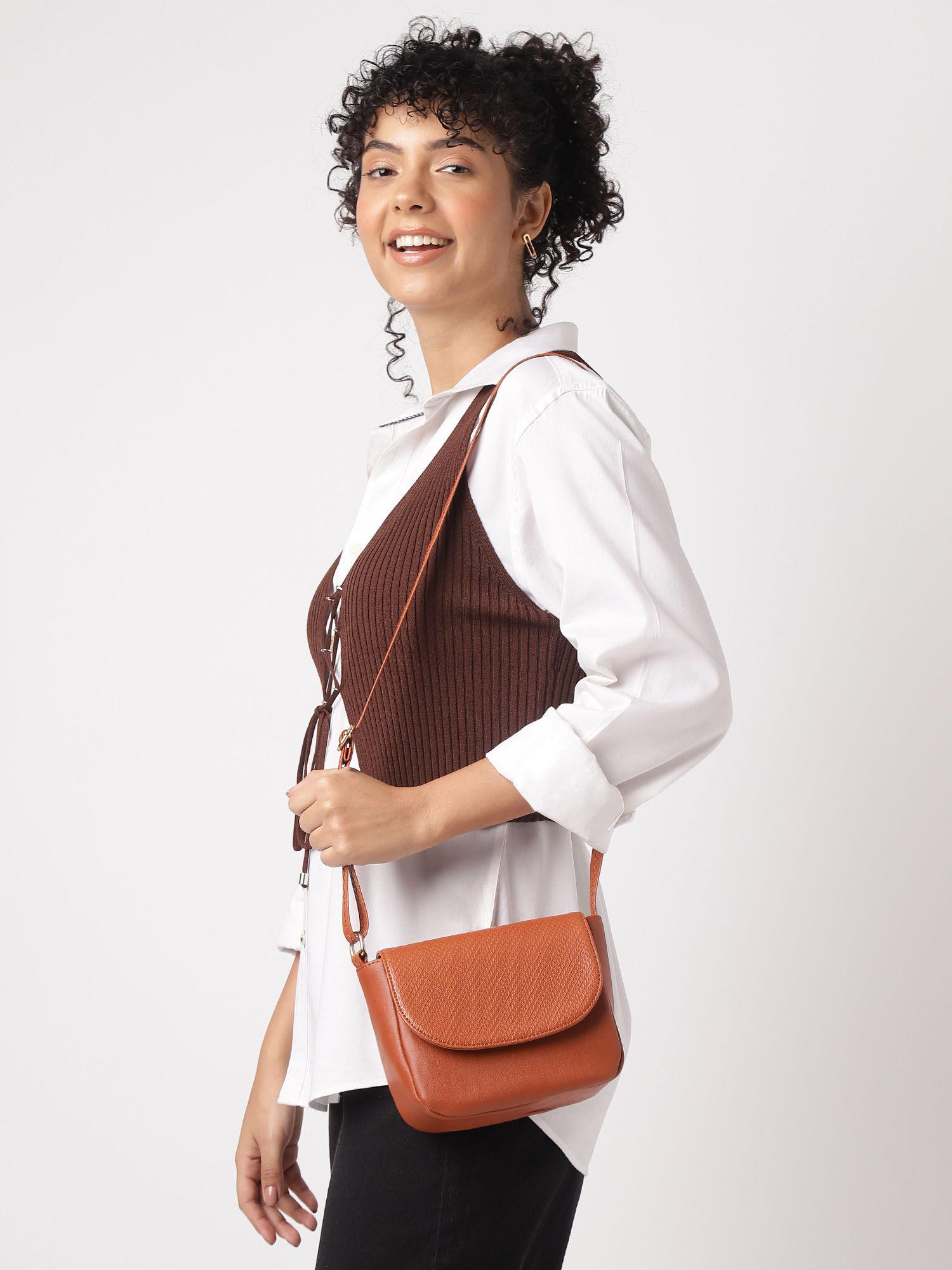 brown sling bag for girls