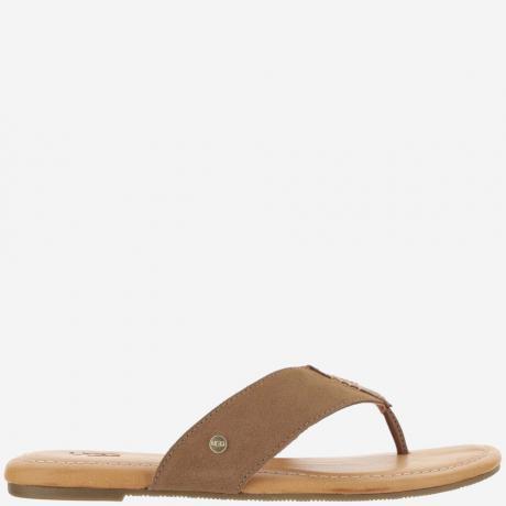 brown slip on sandals