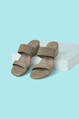 brown solid casual women comfort sandals