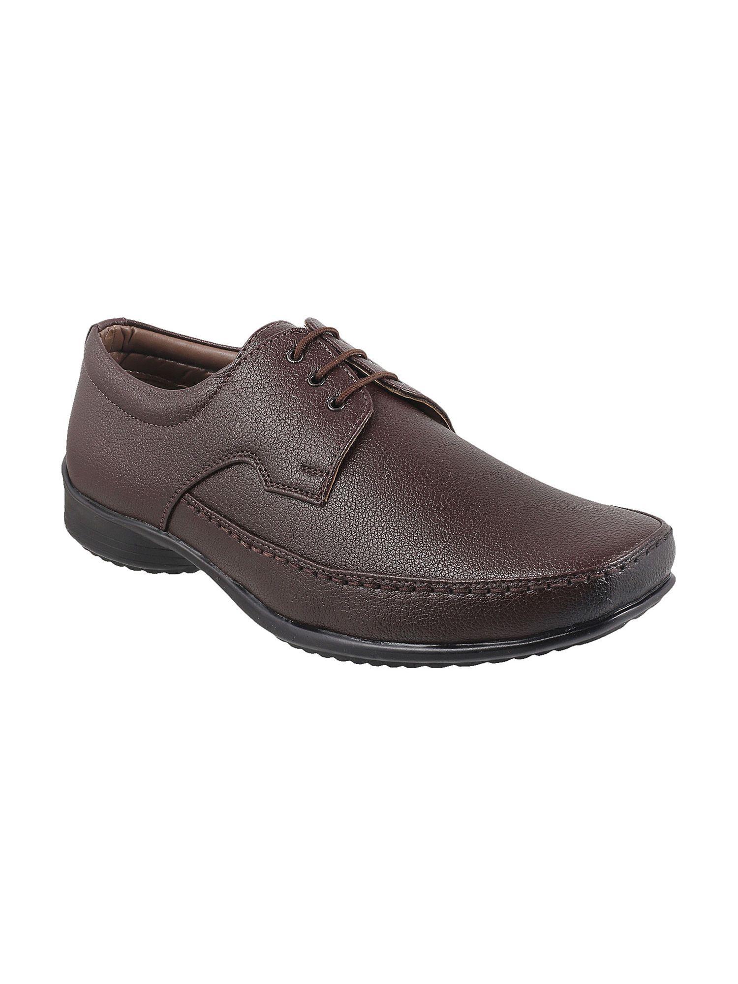 brown solid oxfords