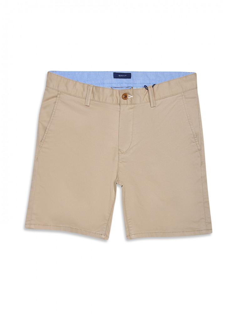 brown solid slim fit shorts